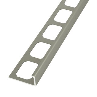Muster Winkelabschlussprofil Alu titan eloxiert matt 10mm
