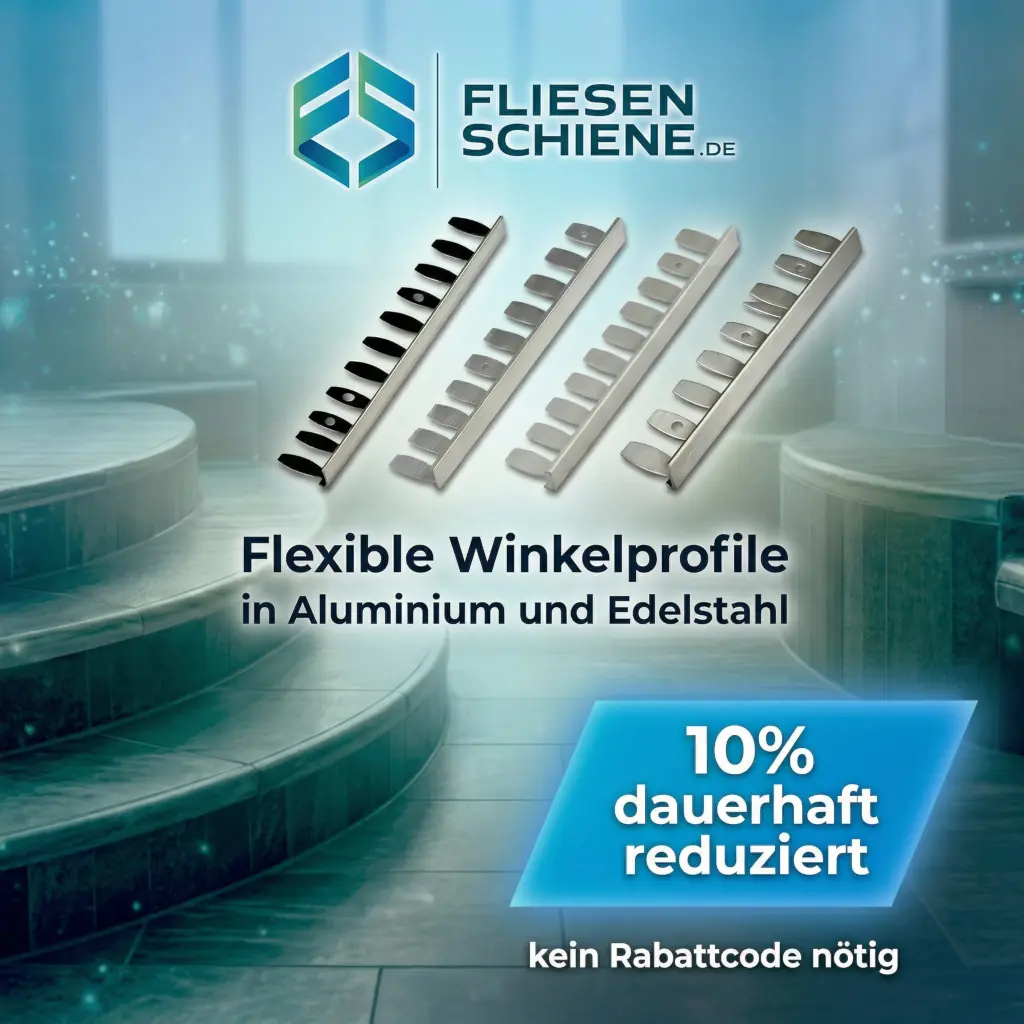 Flexible Winkelprofile aus Aluminium und Edelstahl – 10% reduziert